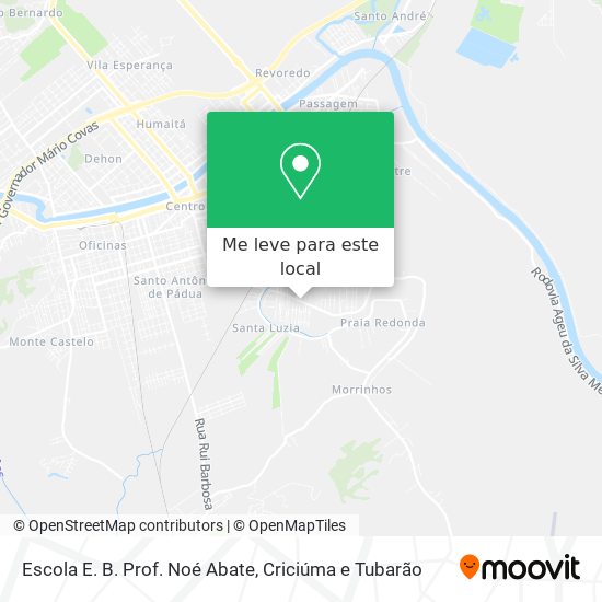 Escola E. B. Prof. Noé Abate mapa