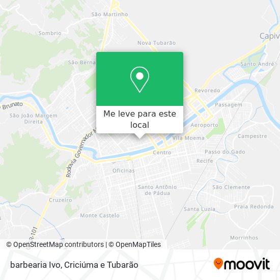 barbearia Ivo mapa