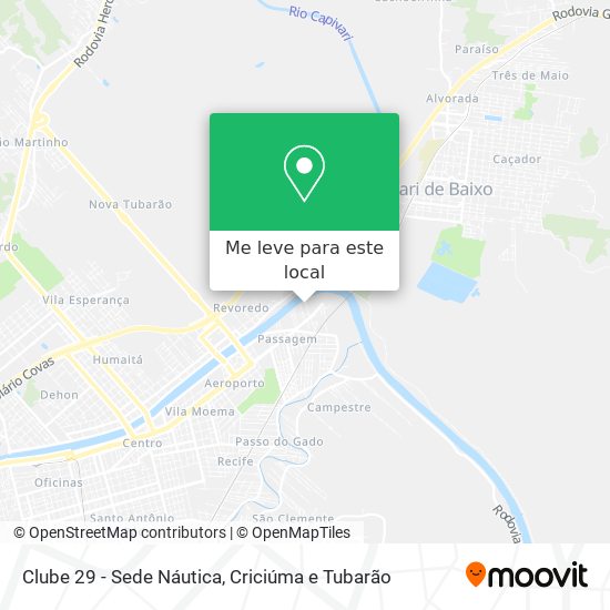 Clube 29 - Sede Náutica mapa