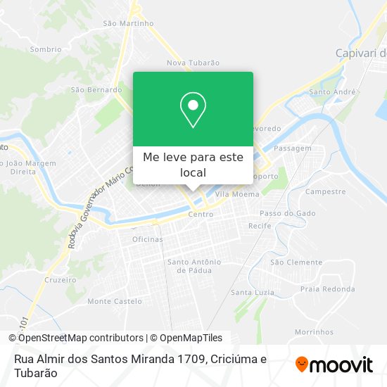 Rua Almir dos Santos Miranda 1709 mapa