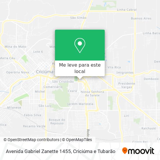 Avenida Gabriel Zanette 1455 mapa