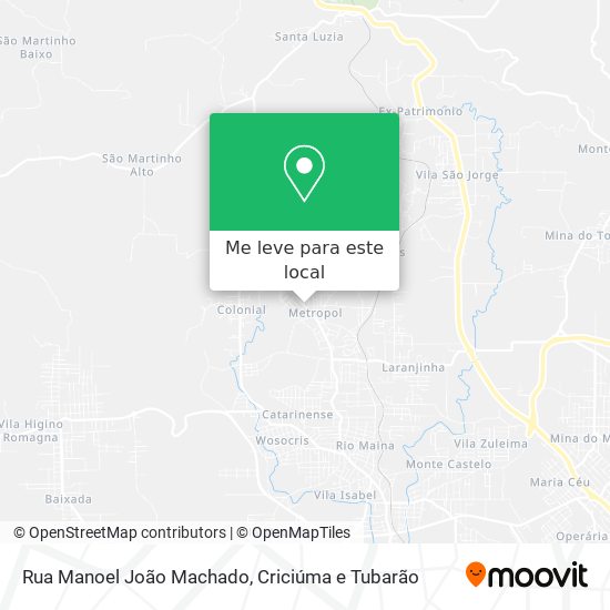 Rua Manoel João Machado mapa