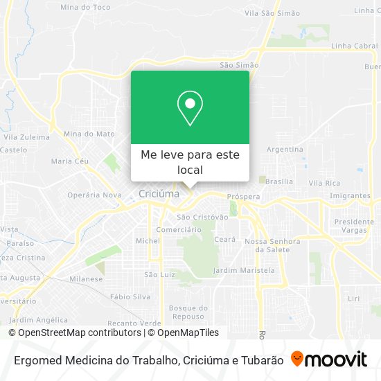 Ergomed Medicina do Trabalho mapa
