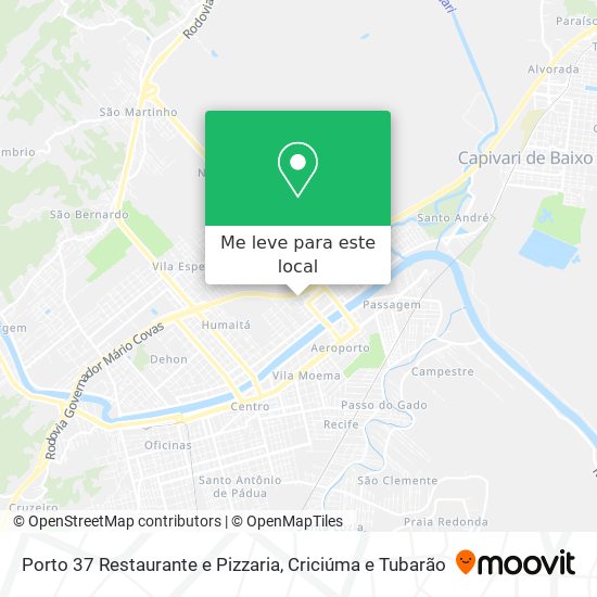 Porto 37 Restaurante e Pizzaria mapa