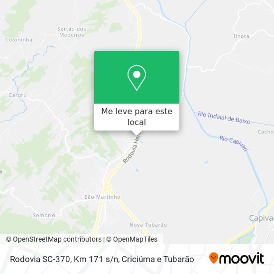 Rodovia SC-370, Km 171 s/n mapa