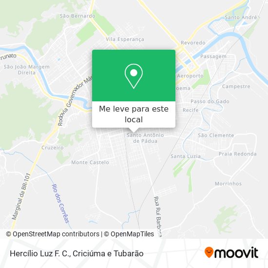Hercílio Luz F. C. mapa