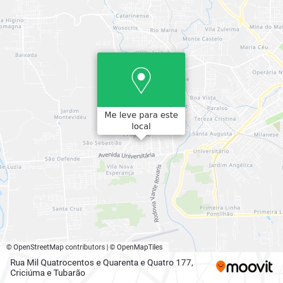 Rua Mil Quatrocentos e Quarenta e Quatro 177 mapa