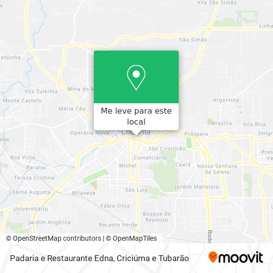 Padaria e Restaurante Edna mapa