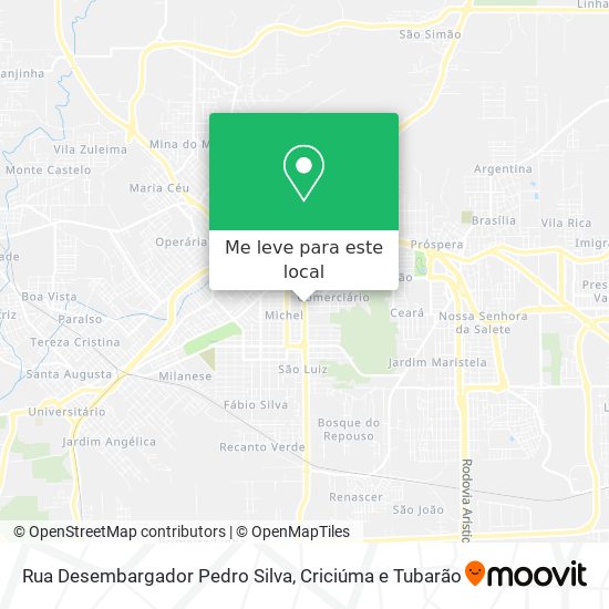 Rua Desembargador Pedro Silva mapa