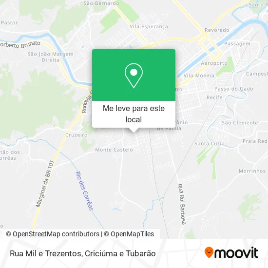 Rua Mil e Trezentos mapa