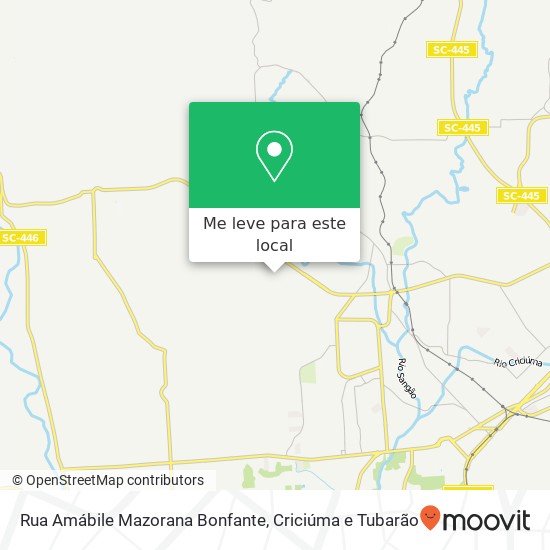 Rua Amábile Mazorana Bonfante mapa