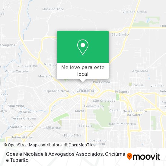 Goes e Nicoladelli Advogados Associados mapa