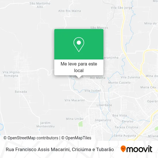 Rua Francisco Assis Macarini mapa