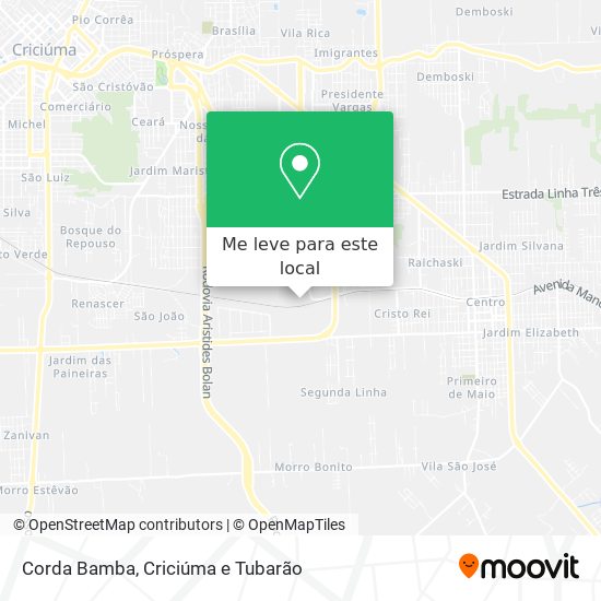 Corda Bamba mapa