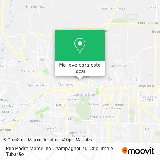 Rua Padre Marcelino Champagnat 70 mapa