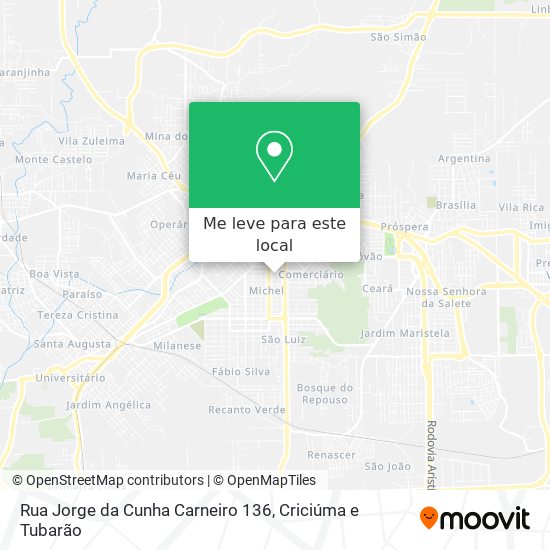 Rua Jorge da Cunha Carneiro 136 mapa