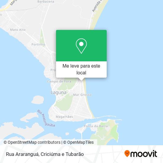 Rua Araranguá mapa