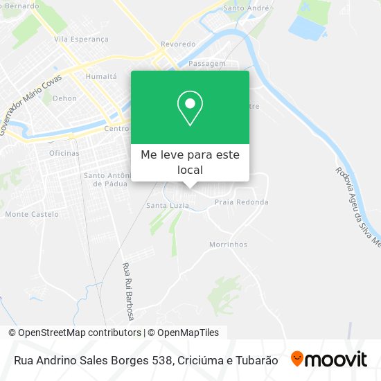 Rua Andrino Sales Borges 538 mapa