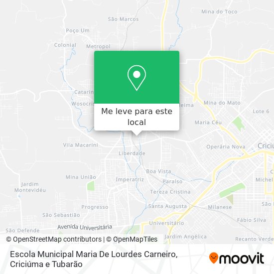 Escola Municipal Maria De Lourdes Carneiro mapa