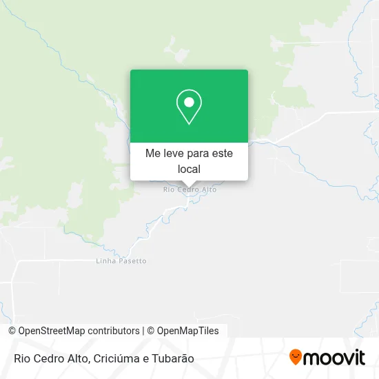 Rio Cedro Alto mapa