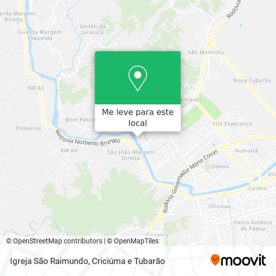 Igreja São Raimundo mapa