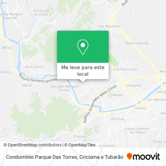 Condomínio Parque Das Torres mapa