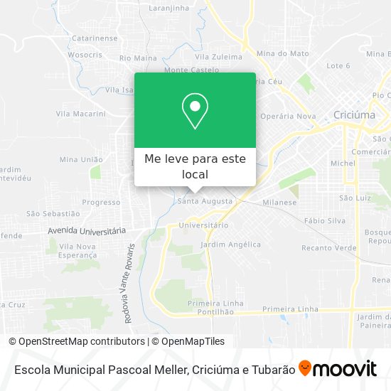 Escola Municipal Pascoal Meller mapa
