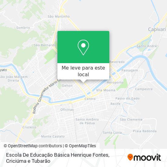 Escola De Educação Básica Henrique Fontes mapa