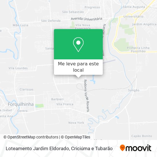 Loteamento Jardim Eldorado mapa