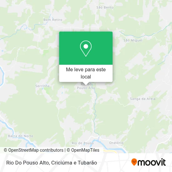 Rio Do Pouso Alto mapa