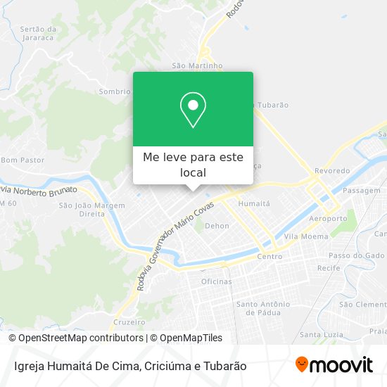 Igreja Humaitá De Cima mapa