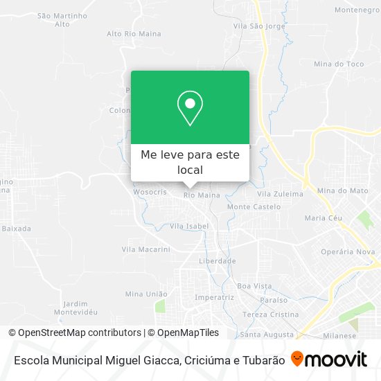 Escola Municipal Miguel Giacca mapa