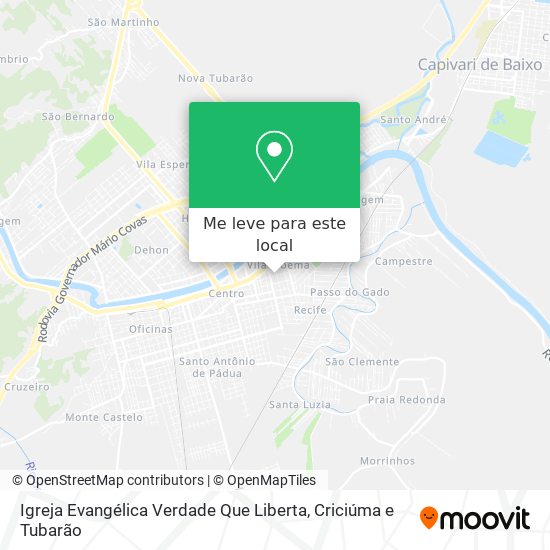 Igreja Evangélica Verdade Que Liberta mapa