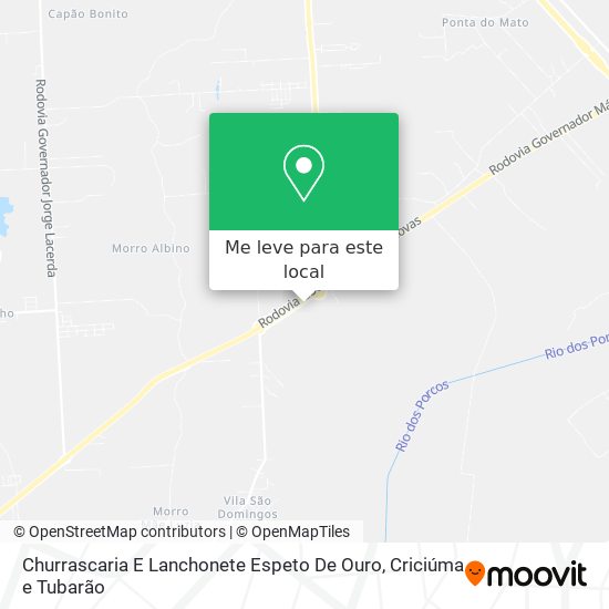 Churrascaria E Lanchonete Espeto De Ouro mapa