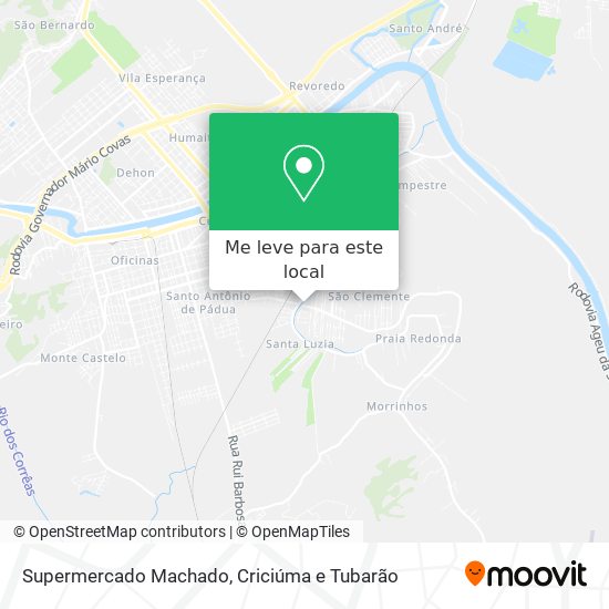 Supermercado Machado mapa