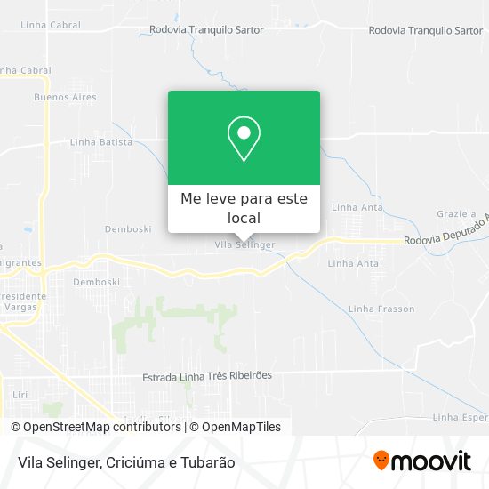 Vila Selinger mapa