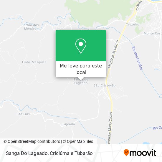 Sanga Do Lageado mapa