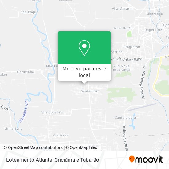 Loteamento Atlanta mapa