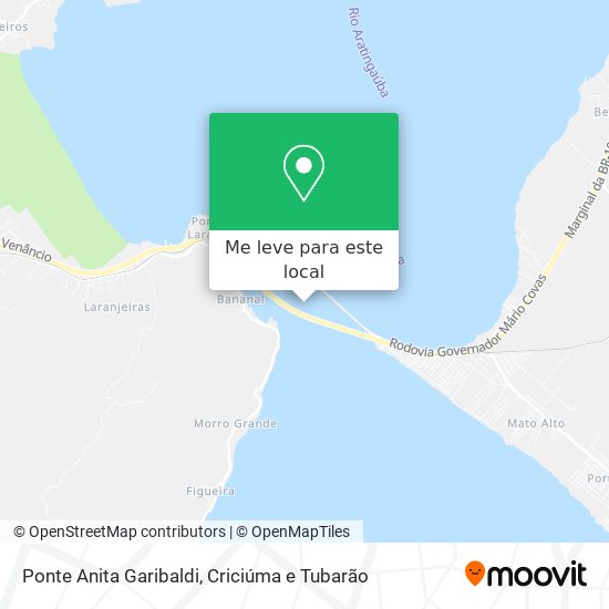 Ponte Anita Garibaldi mapa