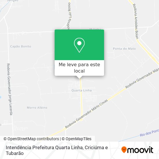 Intendência Prefeitura Quarta Linha mapa