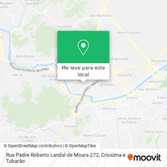 Rua Padre Roberto Landal de Moura 272 mapa