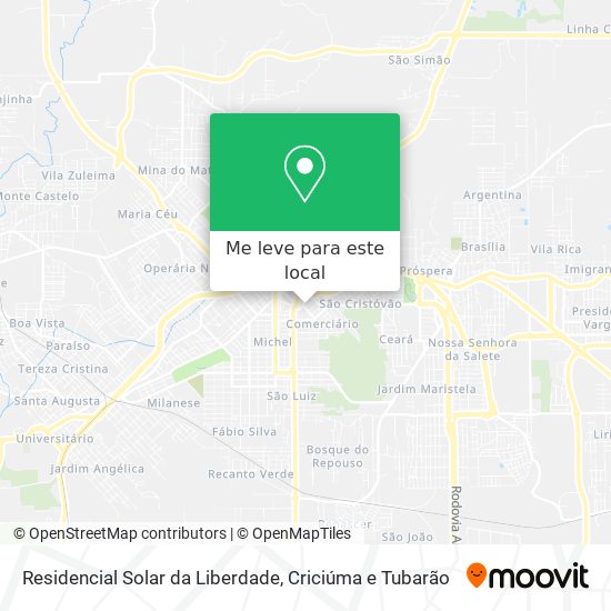 Residencial Solar da Liberdade mapa