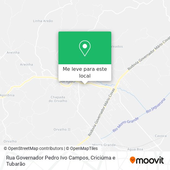 Rua Governador Pedro Ivo Campos mapa