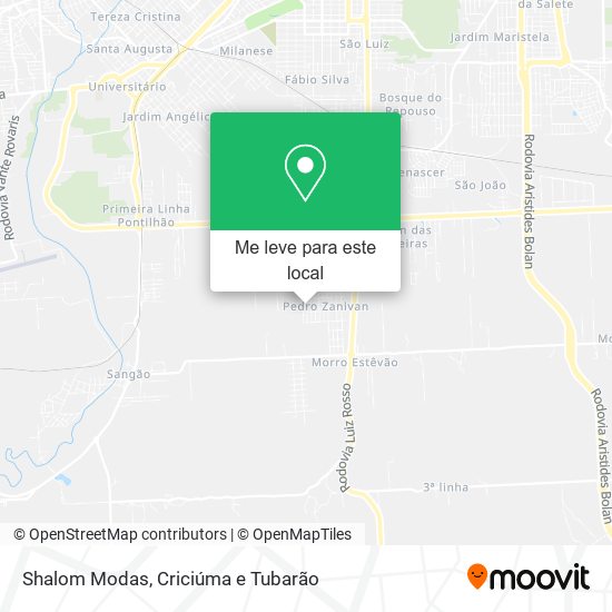 Shalom Modas mapa