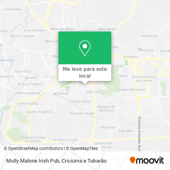 Molly Malone Irish Pub mapa