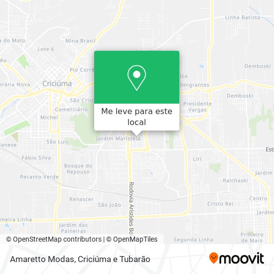 Amaretto Modas mapa