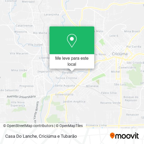 Casa Do Lanche mapa