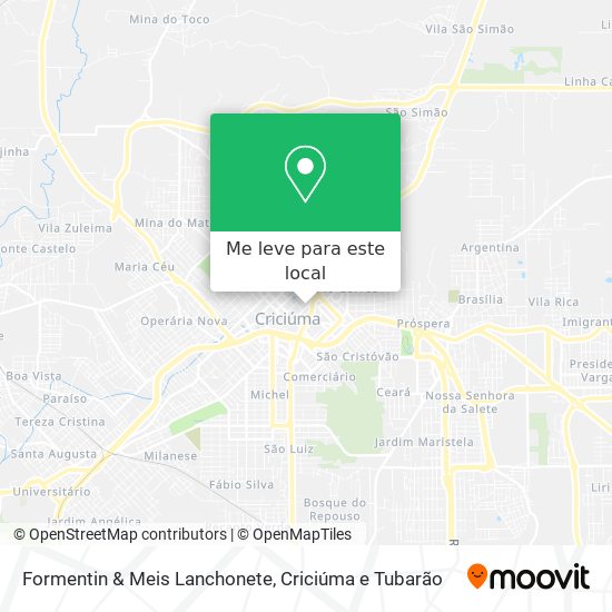 Formentin & Meis Lanchonete mapa