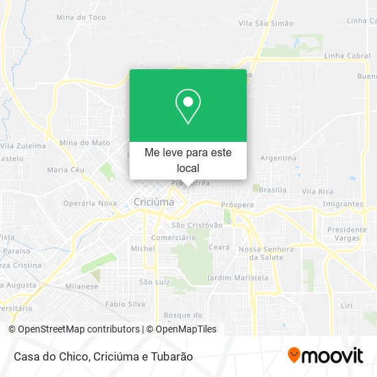 Casa do Chico mapa
