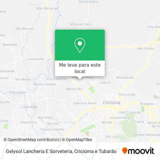 Gelysol Lancheria E Sorveteria mapa